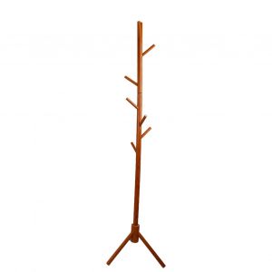 Hjlian Porte-Manteau En Bois Massif, Coin Rond, Simple, Tendance, Beau, Pour Salon, Couleur Miel - Neuf