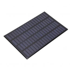 2.5W 18V Portable Noir Stable Efficace Panneau de Cellule Solaire En Silicone Polycristallin Pour Chargeur D'alimentation DIY - Neuf