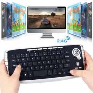 Clavier trackball sans fil mini souris et clé sans fil 2,4G - Neuf