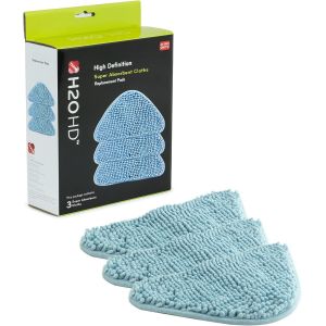KGABERY-Hd 3X Chiffons Corail-Chiffons Hd Super Absorbants,Paquet De 3-Accessoires Pour Nettoyeur Vapeur H20 Hd Pour-Nettoyage Des Sols,Des Tapis Et Des Tissus D'Ameublement - Neuf
