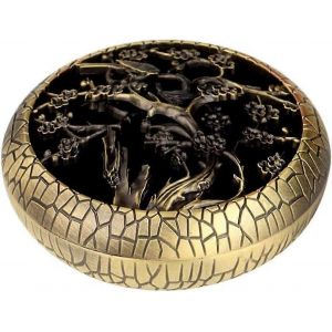Porte-Encensoir,Brûleur d'Encens classique,Porte-Encens à bobine,Porte-Encens Bâton d'Encensoir,Alliage de Zinc Mini Plum Forme Porte-Encens Bu - Neuf