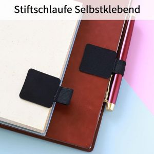 Tianyi-Lot De 8 Porte-Stylos Auto-Adhésifs - Avec Boucle Élastique - Rectangulaire - Pour Agenda, Calendrier, Carnet De Notes - Neuf
