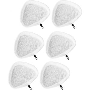 6 Pieces Pads pour Serpillere a Vapeur Reutilisables Lavables Microfibre Accessoires de Remplacement pour Steamboy X5 H2O H20 S302 S001 SKG 1500W - Neuf