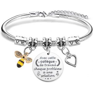 Eryi-Cadeau Collègue Bracelets Cadeau Collegue De Travail Femme Idée Cadeau Départ Collègue Cadeau Depart Collegue De Travail Cadeau Collègue Cadeau Collegue Cadeau Collegue De Travail - Neuf