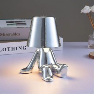 Lampe De Chevet Tactile, Lampe De Bureau Doree, Rechargeable, Decorative, Sans Fil, Portative, Avec Port Usb - Neuf