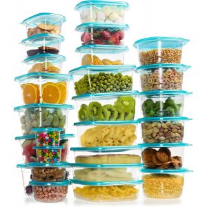 (Lot De 3 Boite Plastique Alimentaire Avec Plateau Et Pot À Vinaigrette - 1070 Ml - Bento Lunch Box Réutilisable Sans Bpa Avec Couvercle - Micro-Ondes/Congélateur/Lave-Vaisselle - Neuf
