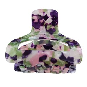 Promotion ! Pince Crabe Créateur 'scarlett' Violet - 55x40 Mm - Neuf