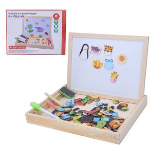 Planche A Dessin Magnetique Double Face Sur Le Theme De La Foret Pour Enfants, Jouet Educatif - Neuf