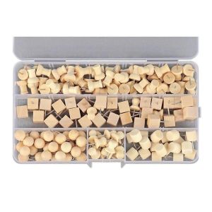 180 Punaises En Bois Forme Géométrique Pour Le Bricolage - Neuf