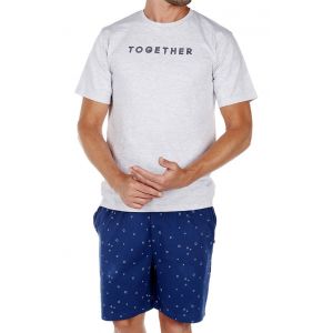Pyjama Court Dodo Homewear Comwee Gris - Neuf