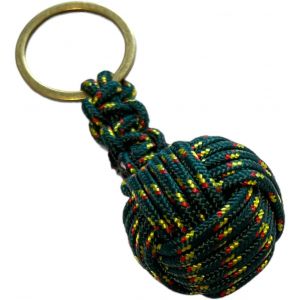 KAL-Porte-Cl&eacute;s Boule Cordon Ou Cuir, Porte-Cl&eacute;s Homme Femme Tress&eacute; En Forme De Boule. Porte-Cl&eacute;s Voiture Moto - Neuf