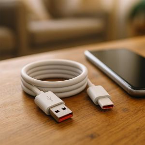 C&acirc;ble De Charge Pour Xiaomi 45010000154s Pour Xiaomi Redmi Note 10 Pro,10s,10 5g,9t,9s,9 Pro,9 Pro Max,9,8t,8 Pro,8,7 1,0m 65w Blanc Type-C Avec Chiffon De Nettoyage D'&eacute;cran Mungoo - Neuf