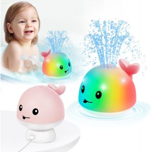 Kal-2025 Mise À Niveau Jouet De Bain, Jouet De Bain Rechargeable Pour Bébé, Lampe À Jet D'eau De 6 - 12 Mois À 18 Mois, 1 - 3 2 - 4 Ans Jouet De Bain De Baleine Pour Garçon Et Fille Bébé - Neuf