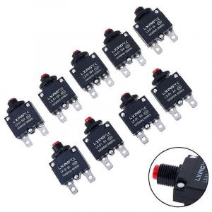 1Pc disjoncteur protecteur de surcharge interrupteur fusible 3A 4A 5A 6A 8A 10A 15A 20A 30A interrupteur thermique protecteur de surcharge bouton-poussoir - Neuf