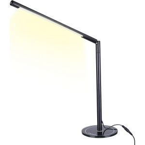 Eryi-Lampe De Bureau Led, Lampe De Table Lectureled Lumi&egrave;re Blanc Chaud De &Agrave; Intensit&eacute; R&eacute;glable - Neuf
