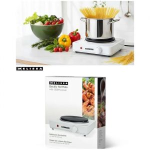 Plaque &eacute;lectrique Blanche - 1 Foyer - 1500 W - Protection anti-surchauffe - - Neuf