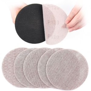 Treillis Feuilles Abrasive 125mm,50 Pièces Papier a Poncer 120 Grains Abrasives Papier pour Ponceuse Vibrante Polir et Enlever La Rouille - Neuf