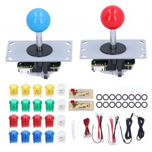 Kit De Bricolage Pour Jeux D'arcade A 2 Joueurs, Joystick, Boutons Led Pour Jeux Informatiques 5 V - Neuf