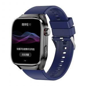 Montre Connect&eacute;e &Eacute;cran Amoled 2.04 Pouces &Eacute;tanche Ip68 Sant&eacute; Et Appels Bleu Yonis - Neuf