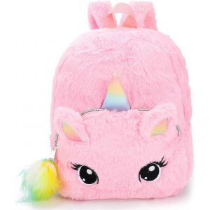 Licorne sac &agrave; dos fille rose peluche mignon mini sac d'&eacute;cole sac d'&eacute;cole maternelle - Neuf