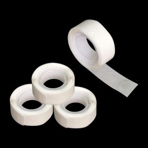 SJZG-400 Pcs Pastilles Adh&eacute;sives Double Face Pour Ballons, Autocollants Transparents Amovibles Pour D&eacute;coration De No&euml;l, Mariage, F&ecirc;te D'Anniversaire (4 Rolls Dot) - Neuf