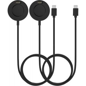 CMWX-2Pack Chargeur de Montre Compatible avec Garmin Fenix 8/7X Pro/7X/7S Pro/7S/7 Pro/7/6/5/Forerunner 970/570/965/Instinct/Venu 4, Socle de Charge Magn&eacute;tique avec 3,3 Pieds/1 M C&acirc;ble USB-C, Noir - Neuf