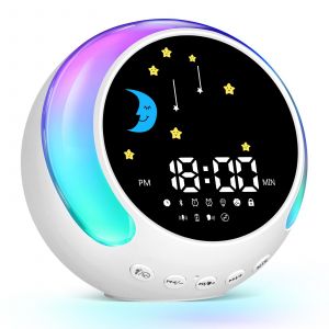 Réveil pour enfants, haut-parleur Bluetooth, veilleuse tactile - Neuf