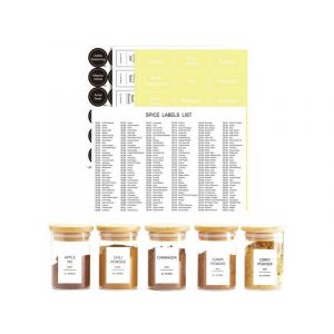 Lot De 744 &Eacute;tiquettes Pour Pots &Agrave; &Eacute;pices &iquest; &Eacute;tiquettes D'assaisonnement R&eacute;sistantes &Agrave; L'eau Pour L'organisation De La Cuisine - Neuf