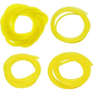 Lot de 4 Tuyau Durite d'Essence,Durite Essence,Tuyau Carburant(3x6mm/3x5mm,2.5x5mm/2x3.5mm) pour Souffleur Coupe-Bordure Tronçonneuse Debroussailleuse(1.5 Meter) - Neuf