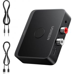 Récepteur Bluetooth 6.0 Ldac Adaptateur Audio Bluetooth Pour Chaîne Hifi Edr Technologie Avec 2rca Et 3.5mm Double Connexion Haut-Parleur Amplificateur Phone Faible Latence - Neuf