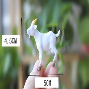 Lot De 6 Mini Figurines De Ch&egrave;vre R&eacute;alistes En Pvc Pour D&eacute;coration Int&eacute;rieure, Cadeaux Et Usage &Eacute;ducatif. - Neuf