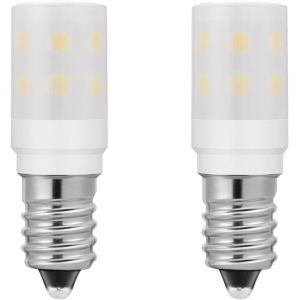 Kal-Petite Ampoule Led E14 2w 200lm 230vac Blanc Froid 6000k, Ampoule E14 15w Réfrigérateur Ampoule Sel Lampe De Remplacement 2 Pièces - Neuf