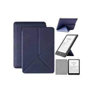 &Eacute;tui pliable origami pour Kindle Paperwhite 5 11e g&eacute;n&eacute;ration - Bleu fonc&eacute; - Neuf