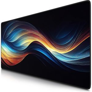 Tapis de Souris Gaming XXL 900x400mm, Mouse Pad Mat, sous-Main Bureau Gamer Extra Large en Tissu, Base antid&eacute;rapante, Haute pr&eacute;cision et Vitesse, pour Souris claviers Roccat Razer Logitech - Neuf
