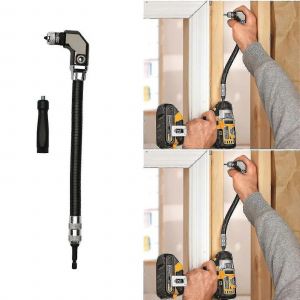 Utton Tools 1/4 Hex Flexible Right Angle Drill / Driver Fixation Travail du bois - Neuf