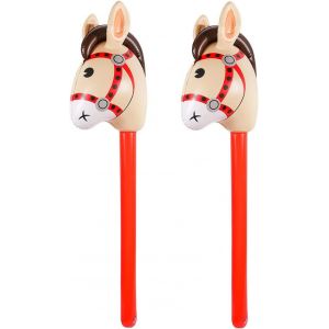 Lot De 2 Bâtons Gonflables De 94 Cm Pour Cheval De Noël,Fête D'anniversaire,Décoration De Fête - Neuf
