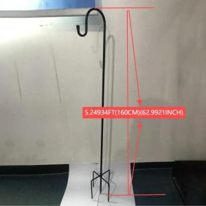 KAAPL-Support Mural De Panier De Fleurs,Support De Pot De Fleur,Support De Plante Au Sol De Jardin,Piquet De Lanterne,Crochets De Troupeau Des Contribuables,1Pcs, - Neuf