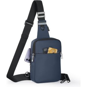 CAUC-Sacoche Bandouli&egrave;re pour homme et femme, sling bag avec blocage RFID, petit sac &agrave; bandouli&egrave;re &eacute;tanche, sac banane Bandouliere onvient pour les &eacute;paules gauche et droite - Neuf