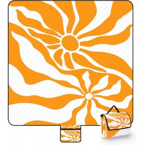 Ulteronixshop-Couverture De Pique-Nique Imperm&eacute;able Sans Sable - 200 X 200 Cm - Lavable - Serviette De Plage Extra Large Xxl Avec Tapis De Plage Pliable - Couverture D'ext&eacute;rieur Pour Camping, Parc, P - Neuf