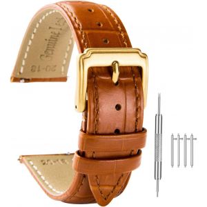 Eryi-Bracelet De Montre En Cuir À Fermeture Rapide Pour Homme Et Femme - 18 Mm, 20 Mm, 22 Mm - Bracelet De Montre Universel En Cuir - Neuf