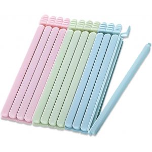 Cmws-Lot De 12 Clips De Fermeture Pour Sachets De 20 Cm - Grands Clips De Fermeture Pour Cuisine, Nourriture, Sandwich, Collations, Sacs À Café (12) - Neuf