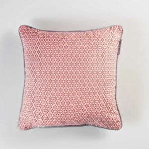 Coussin Passepoil Galactic Corail 40 X 40 Cm - Neuf