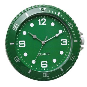 Horloge murale design moderne horloge murale &agrave; aiguille &agrave; quartz silencieux Vert - Neuf