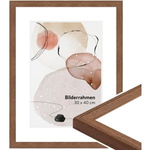 CMWX-Cadre photo bois moderne, cadre chêne, cadres photo 20x25 cm mural, encadrement tableau 25x20 cm, cadres pour photos et posters, encadrement à suspendre, H320 u2013 Made in Germany - Neuf