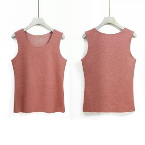 Gilet Thermique Patch En Soie Douce Débardeur Thermique Gilet Chauffant Sans Couture Léger Caraco Sans Manches Brossé Double Face Patch De Soie Rose Femme,Femmes Xl Taille Recommandée 155-163 Poids 100-11 - Neuf