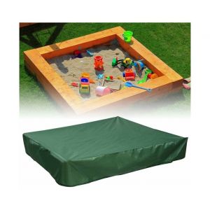 B&acirc;che Imperm&eacute;able Pour Bac &Agrave; Sable 120x120 Cm Avec Cordon De Serrage Pour Une Protection Toute L'ann&eacute;e - Neuf