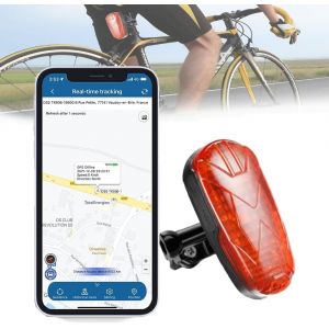 Vornixorsarlshop-Traceur Gps Pour V&eacute;lo Et Motolocalisateur Gps Application De Localisation En Direct Sans Abonnement &Eacute;tanche Avec Lumi&egrave;re Led Localisez Facilement Votre V&eacute;lo Ou Vtt La Nuit - Neuf