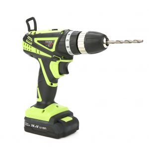 Kit perceuse-visseuse electrique sans fil a batterie lithium rechargeable 14,4 V (prise UE 220 V) - Neuf