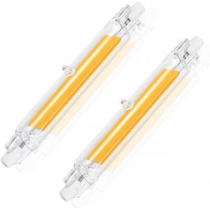 Kal-Ampoules R7s Led 78mm,Dimmable,10w &Eacute;quivalent &Agrave; Ampoule Halog&egrave;ne 78mm 100w, Sans Scintillement,Blanc Froid 6000k 1000lm,Ac 220-240v,&Eacute;clairage &Agrave; Faisceau 360&deg;, Lot De 2 - Neuf