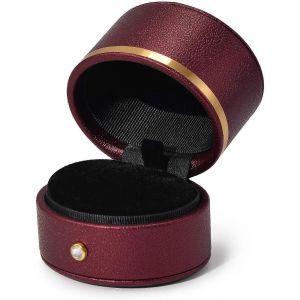 Bo&icirc;te &Agrave; Bagues En Cuir Proposition De Fian&ccedil;ailles Bo&icirc;te Cadeau D'alliance Bo&icirc;tes &Agrave; Bijoux Multifonctionnelles Boucle D'oreille - Neuf